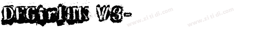 DFGirlHK W3字体转换